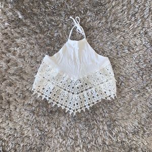 HALTER LOW BACK TIE TOP